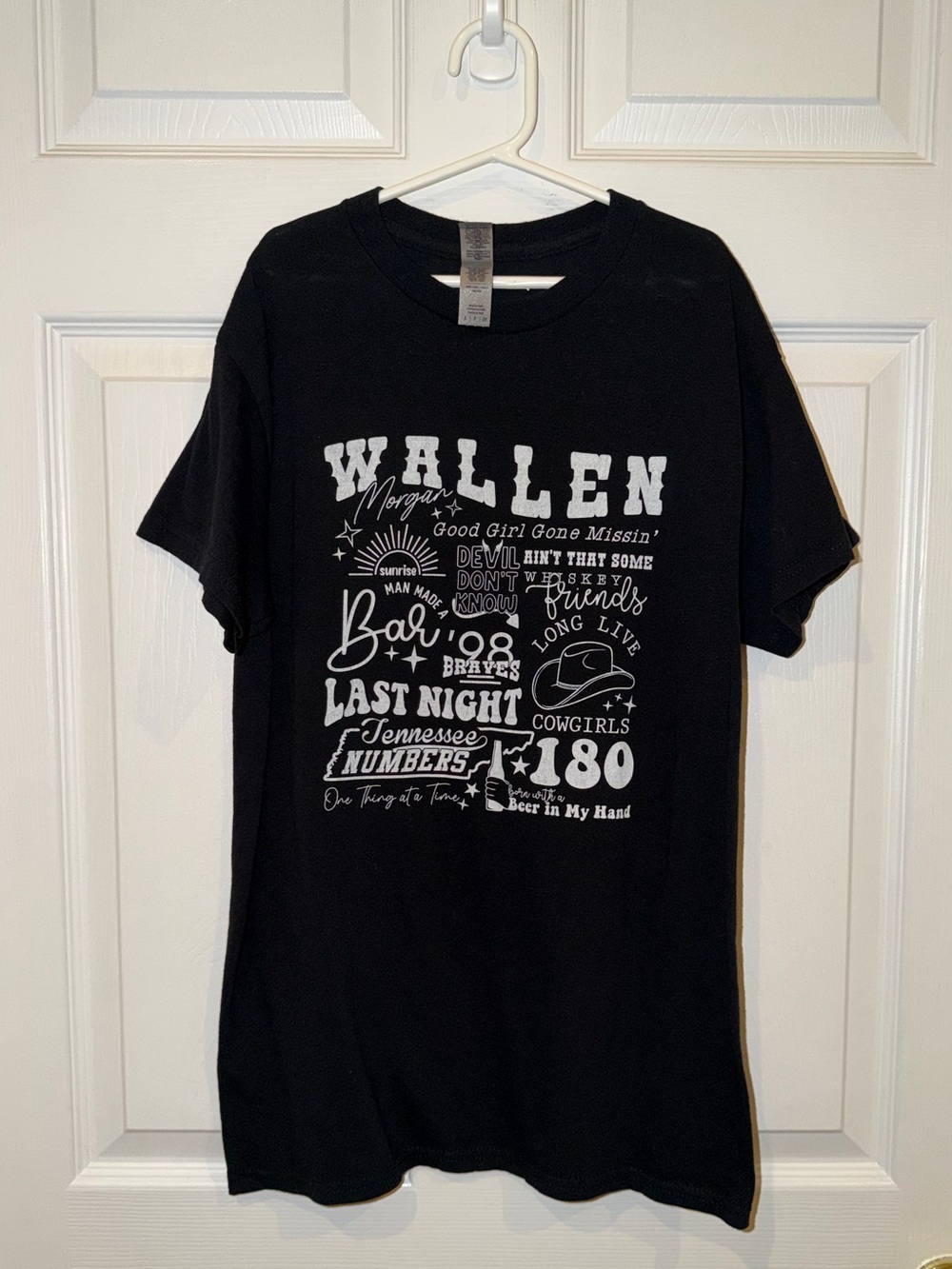 Gildan Black Graphic Morgan Wallen Tee